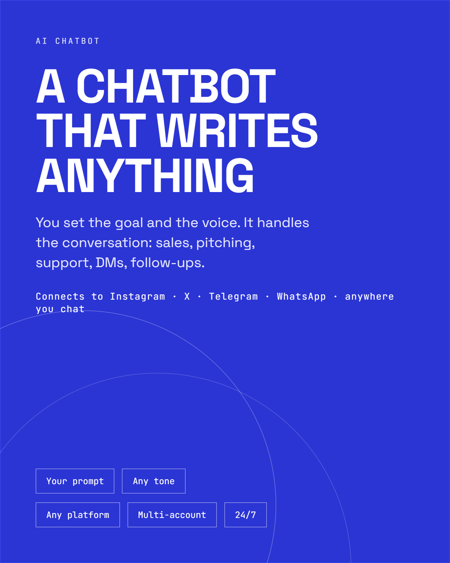 AI CHATBOT: A CHATBOT THAT WRITES ANYTHING.